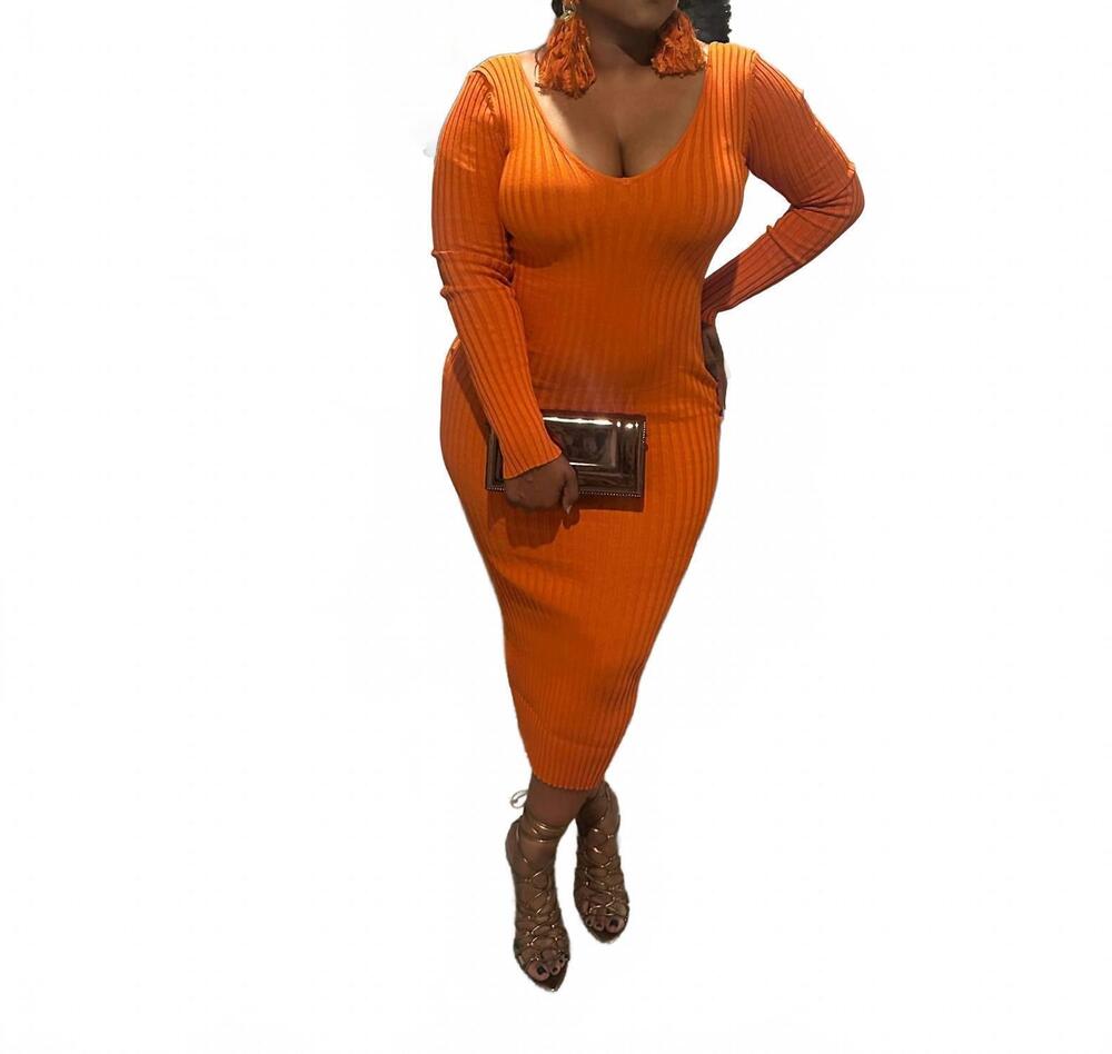 NEW HERA COLLECTION ember maxi dress in orange rust